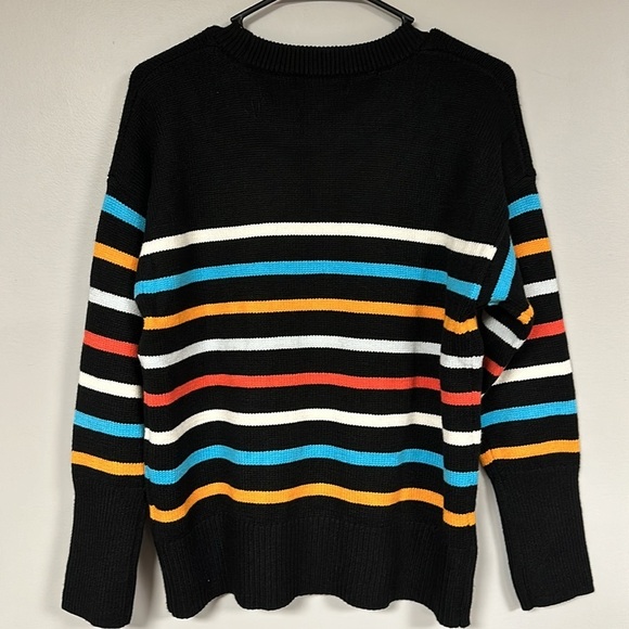 Super Cute Philosophy Multi-color  Striped Sweater NWT,  S/P,  Washable - Picture 3 of 7
